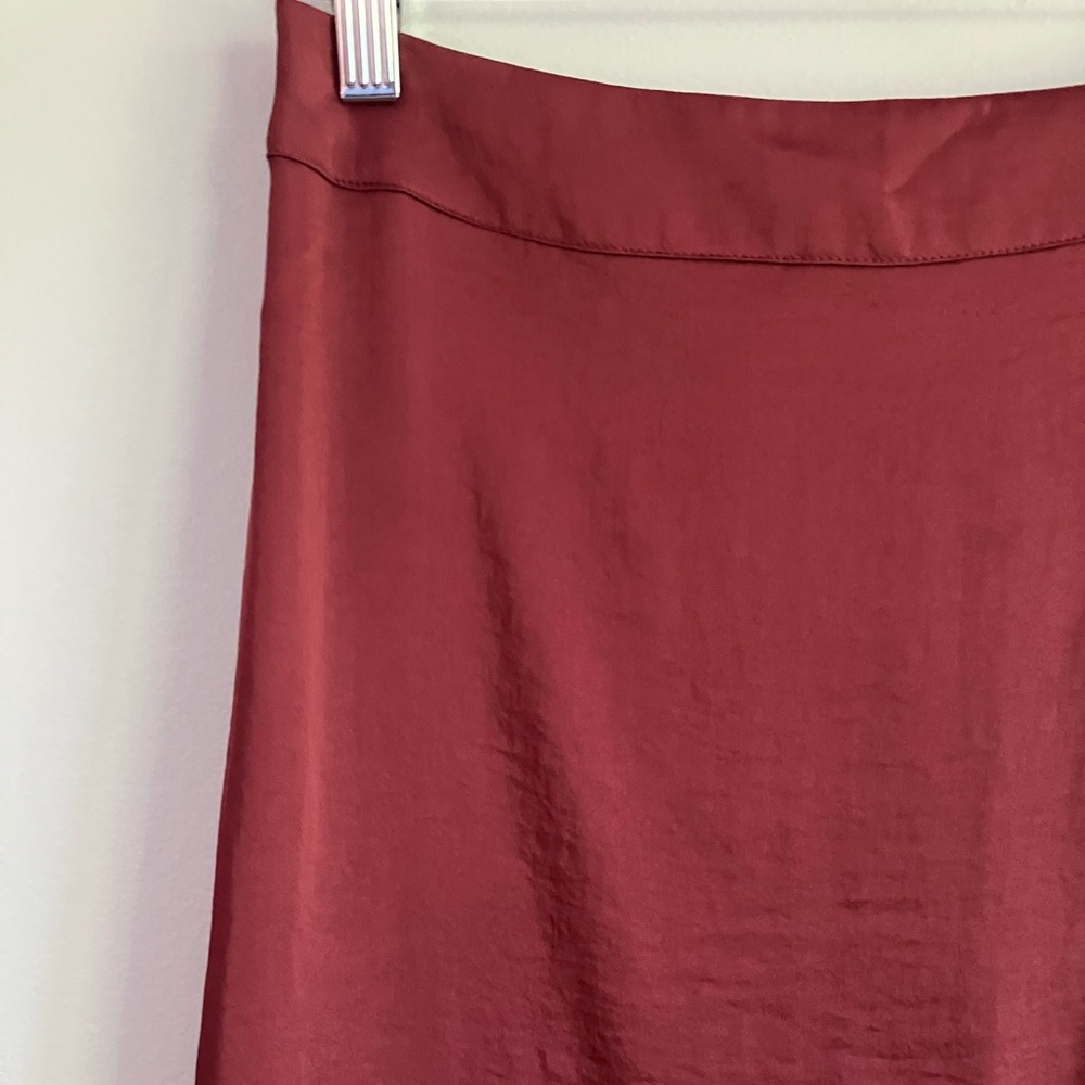 FREE PEOPLE Red Asymmetric MIDI  Dress Size 2 - Picture 2 of 10